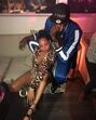 Usain Bolt com a mulher, Kasi, e os filhos