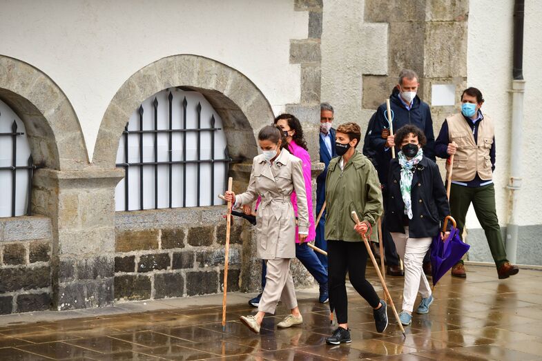 Felipe VI, Letizia, Caminho de Santiago