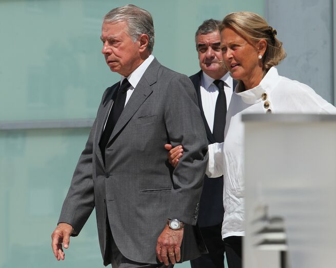 Ricardo Salgado com a mulher