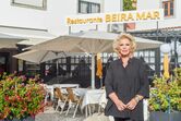 Lili Caneças no restaurante Beira Mar em Cascais 