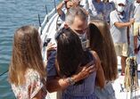 Letizia com as filhas
