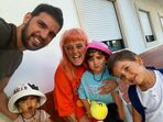 Carolina Deslandes, Diogo Clemente, Santiago, Benjamin, Guilherme