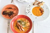 Chef Noélia prepara gaspacho e arroz de robalo do mar 