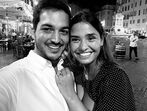 Madalena Guedes Moniz e o noivo, João Vital