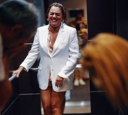 Ana Guiomar diz entre risos que está grávida