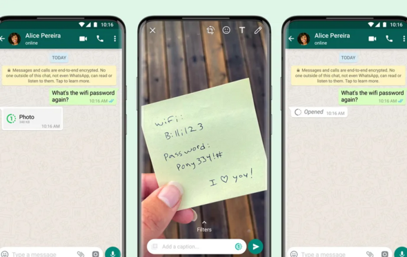WhatsApp 'View once'