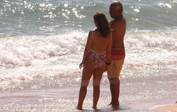 António Costa na praia com a mulher, Fernanda Tadeu