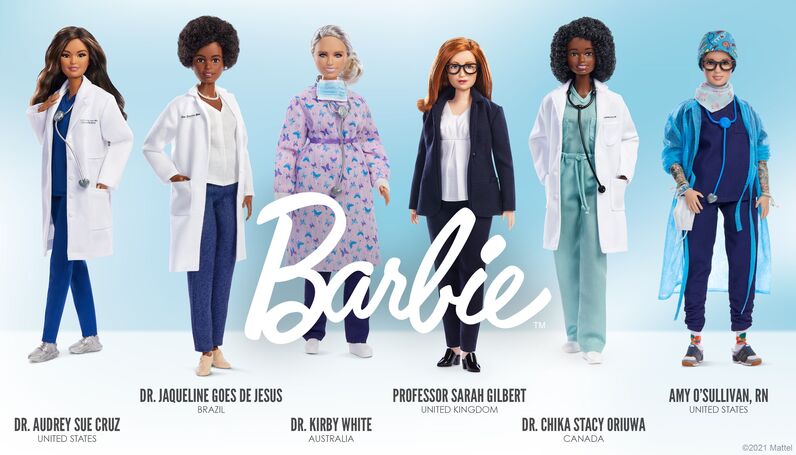 Barbies, homenagem, covid-19
