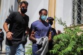 Rúben Semedo no tribunal, na Grécia
