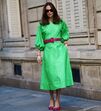 Street style vestidos verdes