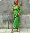 Street style vestidos verdes