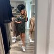 Street style vestidos pele