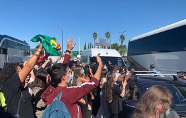 As imagens da chegada dos Now United a Lisboa