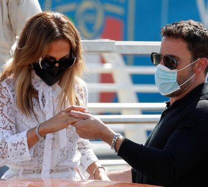 JLo e Ben Affleck loucos de paixão em Veneza 
