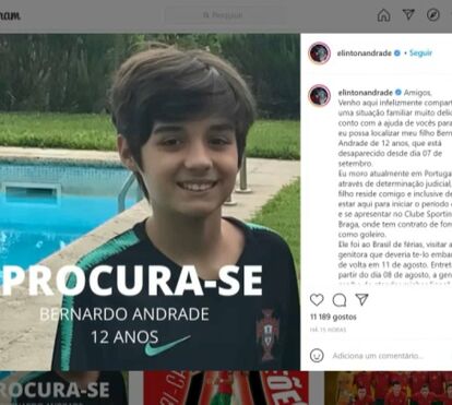 Guarda-redes da Seleção Nacional de futebol de praia diz que filho de 12 anos está desaparecido