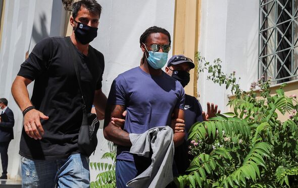 Rúben Semedo no tribunal, na Grécia
