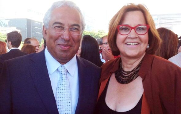 Margarida Martins com António Costa em campanha eleitoral 