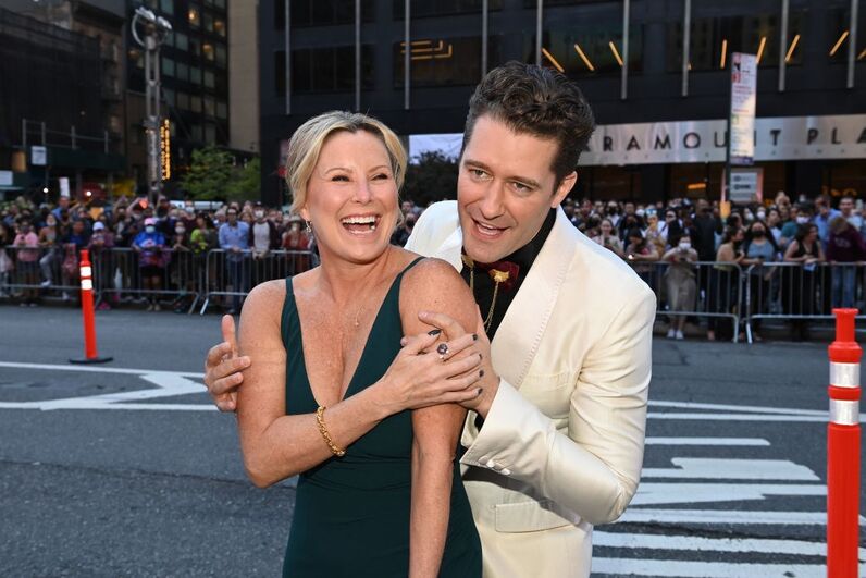  Robyn Hurder e  Matthew Morrison, na cerimónia Tony Awards 2021
