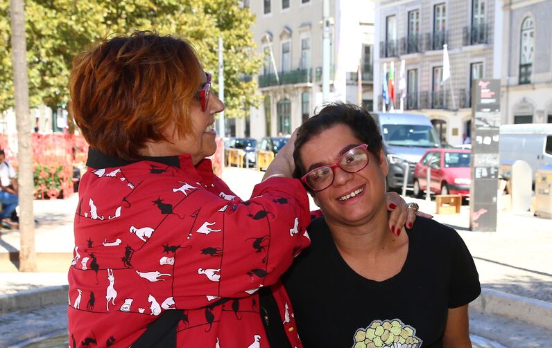 Margarida Martins e a filha 