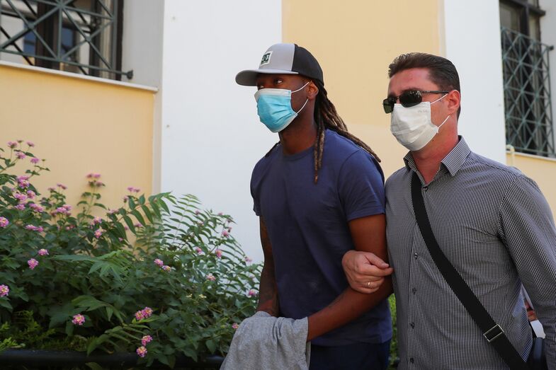 Rúben Semedo em tribunal, na Grécia