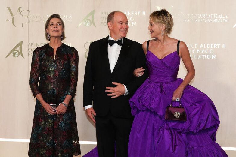Alberto do Mónaco, Sharon Stone, Carolina do Mónaco