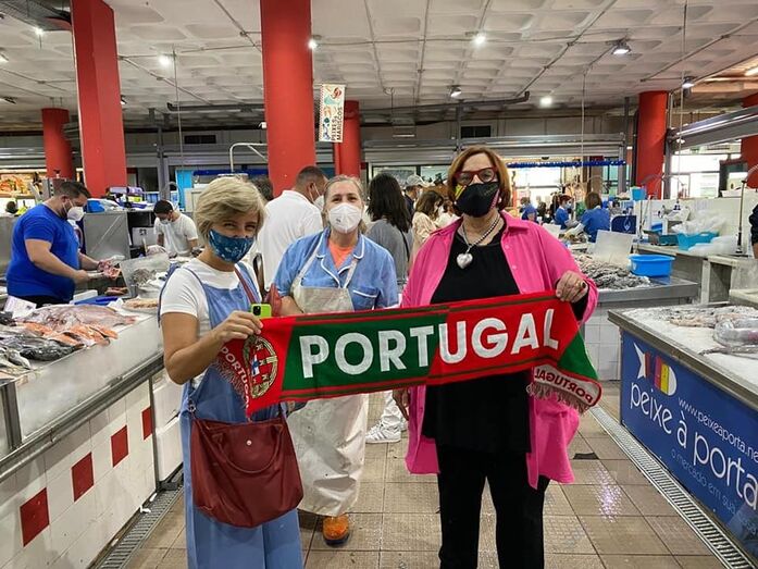 Margarida Martins no mercado de Arroios 