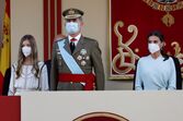 Letizia, Felipe VI e Sofia na Festa Nacional de Espanha 