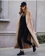 Street style casaco camel