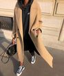 Street style casaco camel