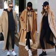 Street style casaco camel