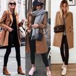 Street style casaco camel
