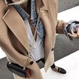 Street style casaco camel