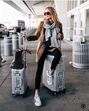 Street style casaco camel