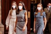 Letizia e as filhas