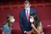Letizia, Felipe VI e as filhas