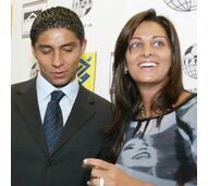 Mário Jardel e a ex-mulher, Karen