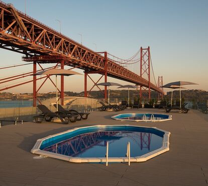Confira as imagens do novo 'rooftop' do Vila Galé Ópera, em Lisboa