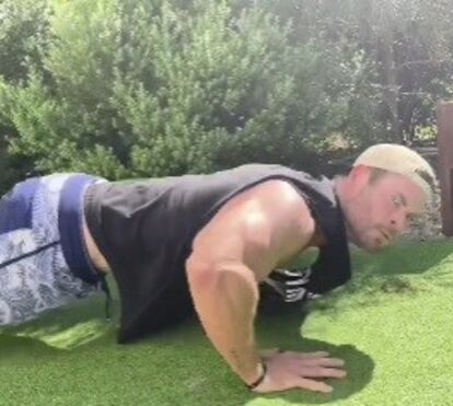 O brutal vídeo de Chris Hemsworth para curar a ressaca e ficar motivado