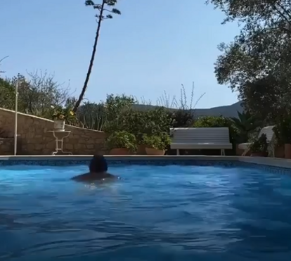 Há quem prefira a escaldar! Herman José passeia-se pela piscina todo nu