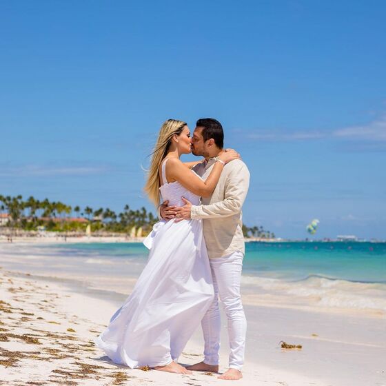 Andressa Urach com o marido, Tiago Lopes