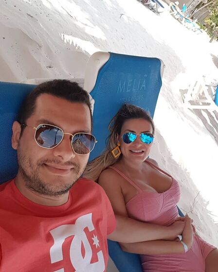Andressa Urach com o marido, Tiago Lopes