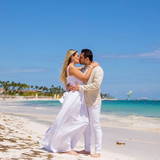 Andressa Urach com o marido, Tiago Lopes