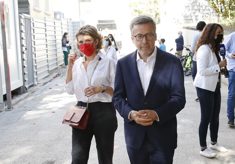Carlos Moedas e a mulher, Céline 