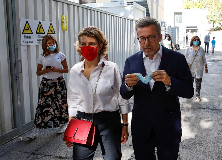 Carlos Moedas e a mulher, Céline 
