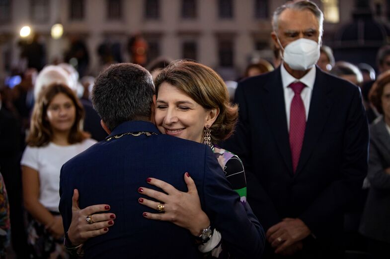 Carlos Moedas e a mulher, Céline 