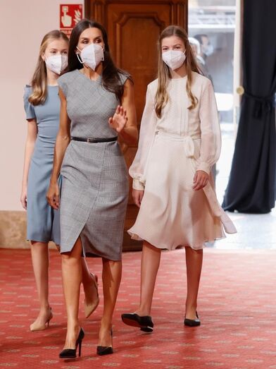 Letizia e as filhas