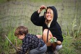 Madalena Brandão com os filhos