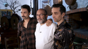 José Raposo com os filhos