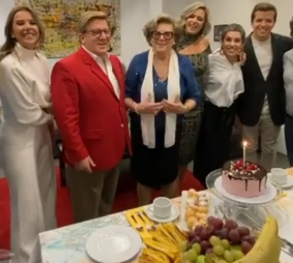 Herman José faz festa de aniversário para a mãe na RTP