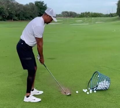 Tiger Woods volta a aparecer depois de acidente de viação mas diz que carreira no golfe está em causa devido a lesão na perna